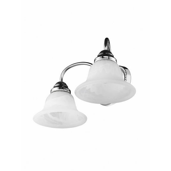 2 Light Bathroom Light in Traditional Style 17 inches Wide By 8 inches High-Polished Chrome Finish Bailey Street Home 218-Bel-731665
