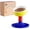 Red & Blue, variant on Ceramic Elevated Raised Bowls, Dish with Stand, 3 Height Adjustable Raised Bowl Stand for Small Dogs Cats, Adjusts to 4.69", 5.98", 7.28" (Red & Blue)
