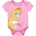 thumbnail image 2 of Disney Princess Aurora, Cinderella and Belle Girls Creepers and Jogger Set, 3-Piece Set (Newborn), 2 of 7