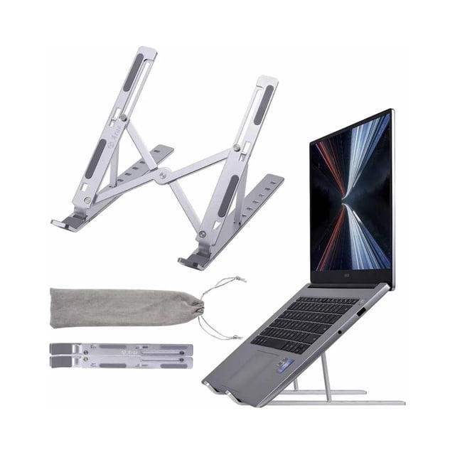 Soporte para computadora portátil, soporte elevador plegable de aluminio