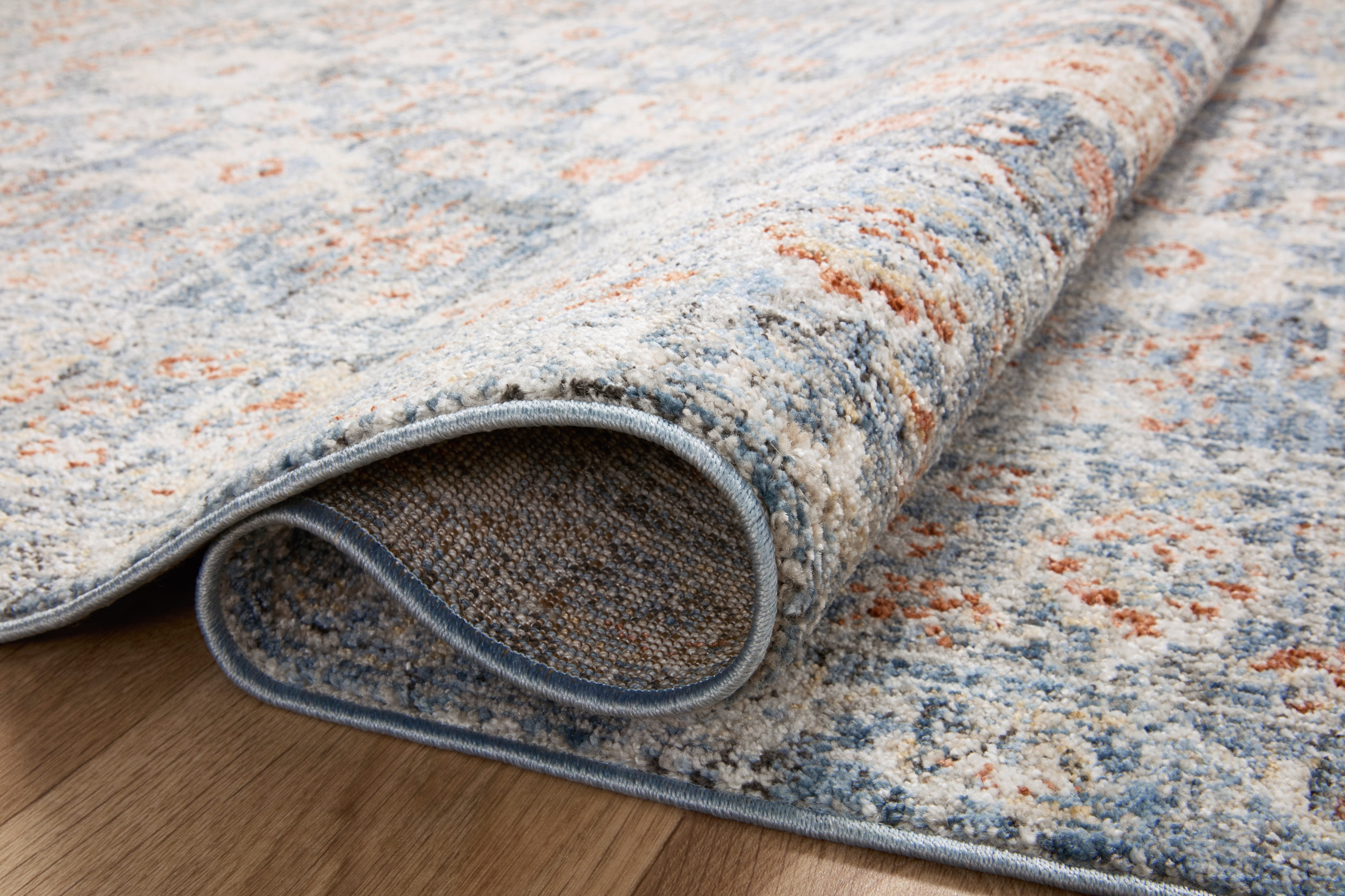 Loloi Odette Sky / Rust 7'-10" x 10' Area Rug