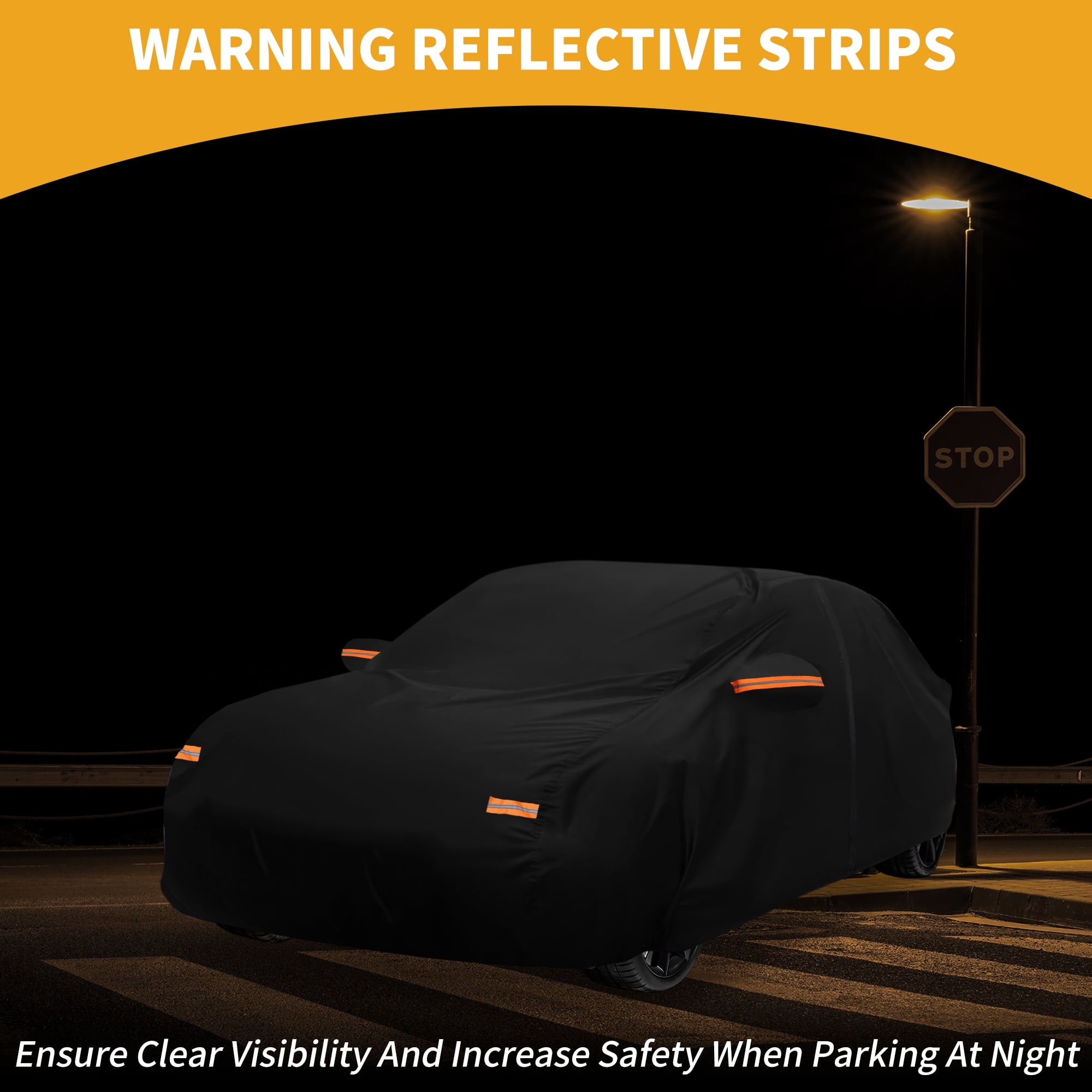 Unique Bargains Durable Waterproof Car Cover Black ["for Toyota Corolla Sedan"]