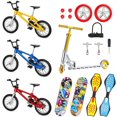 thumbnail image 1 of FZFLZDH Juego de 18 patinetas de dedo, mini patinetas, bicicletas de dedo con ruedas de repuesto y herramientas, como regalo para niños de 6 años o más y regalos de fiesta, 1 of 6