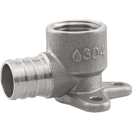 Boshart & Plumbeeze PE-PS-DE0705 0.75 x 0.5 in. FPT Stainless Steel PEX Dropear Elbow