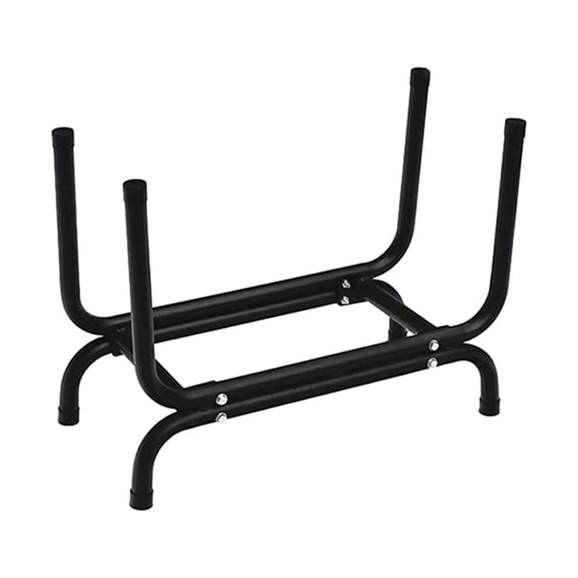 Estante curvo para leña, organizador de pilas de leña, soporte apilador portátil, soporte para leña para chimenea, para playa, camping, interior