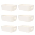 thumbnail image 2 of Shisuyan Small Storage Bins White 6Pcs 8*5.3*2.6in, 2 of 8