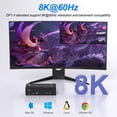 thumbnail image 4 of Conmutador Kvm 8K@60Hz 3 Monitores 2 Computadoras 4K@144Hz Dp 1.4 Conmutador Kvm Displayport 8K Monitor Triple Para 2 Computadoras Compartidas 3 Monitores Puerto De Micrófono De Audio Y 3 Dispositivos, 4 of 5