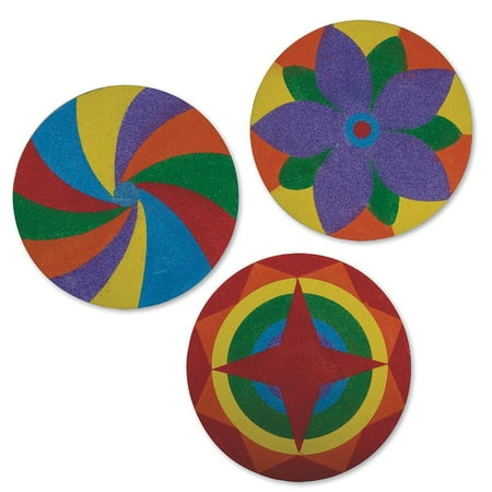 Sand Art Mandala Craft Kit (Pack of 12)