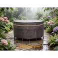 thumbnail image 5 of Heavy Duty  Patio Furniture Covers  Round Outdoor Table Chair Covers Large Round 84"Diax28"H Dark Grey, 5 of 6
