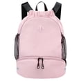 thumbnail image 1 of Mochila de Cuerda RHDZO para Gimnasio con Compartimiento para Zapatos Rosa, 1 of 7