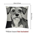 thumbnail image 4 of Pillow Covers Schnauzer Throw Pillowcase Dog Lovers Friendship Gifts for Women Decorative Pillow Case Dog Cushion Case for Home Sofa Decorations, 4 of 8
