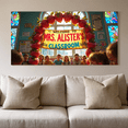 thumbnail image 5 of Colorful Rainbow Themed Banner with Floral Decorations Mrs Alisters Classroom Sign Backdrop Party Supplies for School Events Classroom Decorations Photography Props for Teacher Parties, 5 of 6