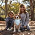 thumbnail image 3 of Dog Bandana 1 Pack,Blue Christmas Snowflake Pattern Bandanas for Dogs,Cat Bandana,Small/ Large Dog Bandana 2 Size,Dog Bandanas Girl Boy, 3 of 6