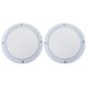 thumbnail image 1 of 2Pcs Audio Speaker Covers Mesh Protective Mesh Horn Guard Decorations (White), 1 of 6