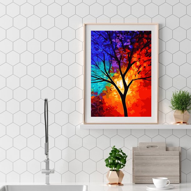 Cuadros Decorativos 40x50cm paisaje nocturno pintura al óleo por números imagen DIY Ndcxsfigh Nuevos Originales