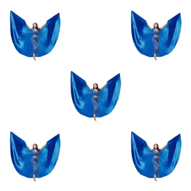 Yuarrent Ala de danza del vientre de 360 grados, disfraces para adultos, profesionales para actuaciones, fiestas de Halloween, festivales, Type2 NO2