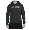 thumbnail image 2 of Wild Bobby, Ain't I Though? Sojourner Truth 1851, Unisex Graphic Hoodie SweatTees, Heather Black, Small, 2 of 3