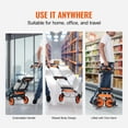 thumbnail image 5 of VEVOR Folding Hand Truck Aluminum Luggage Trolley Cart Dolly 309 lbs Bungee Cord, 5 of 9