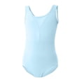 thumbnail image 3 of BFHHYA Girls Ballet Leotards Casual Round Neck Sleeveless Leotards Teens Solid Color Ballet Dance Bodysuits Size 3-15 Years, 3 of 5