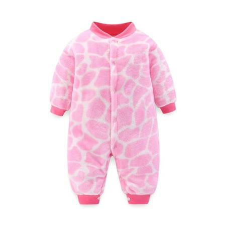 

Funicet Baby Girls Fleece Jumpsuit Colorful Baby Boy Snowsuit New Born Baby Winter Coat Toddler Lined Onesie Pajamas Warm Romper Pram for Infant
