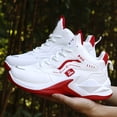 thumbnail image 2 of Men's High-top Casual Sports Shoes Fashion Outdoor Walking Shoes for Road Running; Lace-up Wear-resistant Versatile, 2 of 7