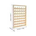 thumbnail image 2 of HEALEEP Sewing Thread Rack 1 Set Wooden Spool Holder For Home Users Khaki 17.3x12x1.4in, 2 of 8