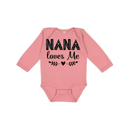 

Inktastic Nana Baby Girl Clothes Gift Baby Girl Long Sleeve Bodysuit