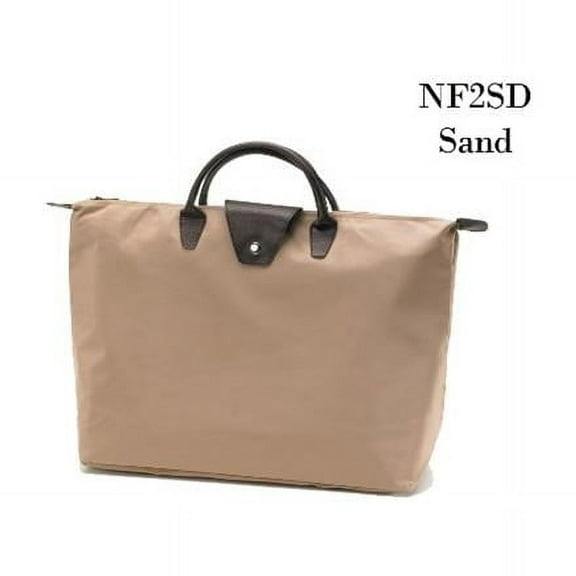 Joann Marrie Designs NF2SD Short Handle Fold-Up Bag - Sand- Pack of 2