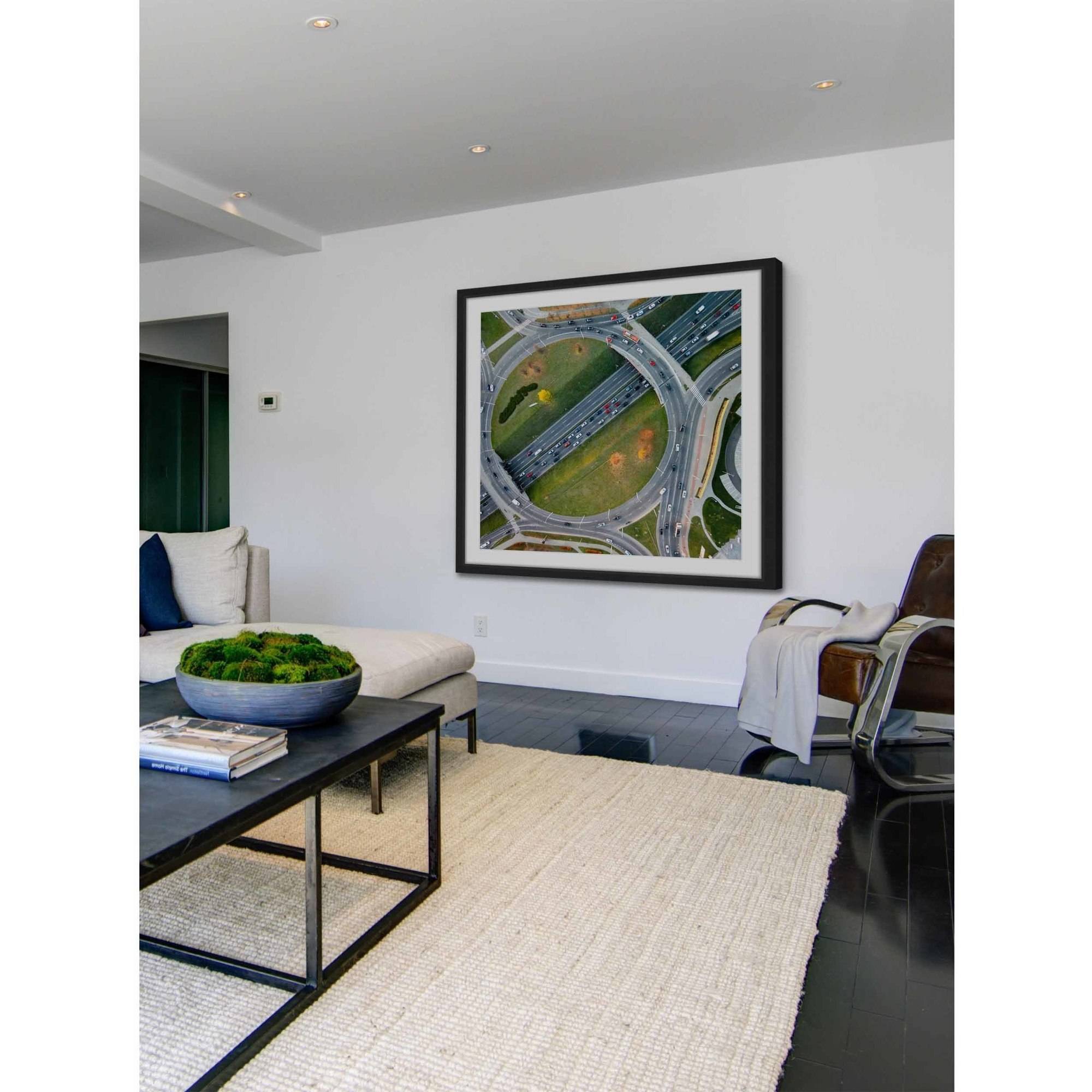 Marmont Hill "Traffic Circles" by Karolis Janulis Framed Painting Print