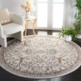 thumbnail image 2 of SAFAVIEH Palma Giuseppe Oriental Area Rug, Beige/Brown, 6'7" x 6'7" Round, 2 of 8