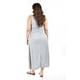 thumbnail image 3 of Maxi vestido con strech Roman Fashion /Tallas Extras, 01797 (Gris) gris 36, 3 of 6