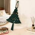 thumbnail image 5 of WEGFTDUOP Handmade Woven Tapestry Christmas Tree Hanging Ornament With Bells Snowflake Wall Decor Holiday Decoration For Home And Office, 5 of 6