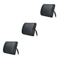 thumbnail image 1 of Transemion Relieve Back Pain Memory Cotton Lumbar Support Pillow Wide Application black 33x32x10cm 3Set, 1 of 6