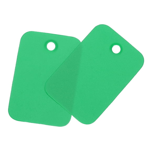 Uxcell Blank Waterproof Eyelet Hole Plastic Tags for Identification Tags,2x3cm/0.79x1.18" Pack of 100,Light Green