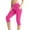 Hot Pink, variant on Athletic Shorts for Women Tummy Control High Waisted Gym Yoga Shorts with Pockets Plus Size Fashion