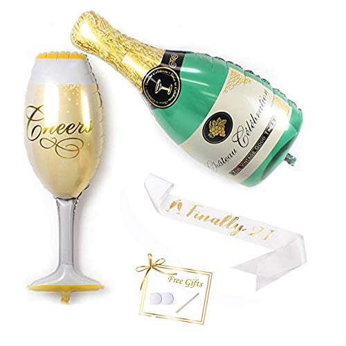 Champagne Cup Beer Bottle Foil Balloons For Birthday Wedding Party Xmas Decor 