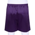 thumbnail image 5 of Kaerm Mens Silky Satin Boxer Shorts Loose Sports Casual Short Pants Underwear Purple L, 5 of 7