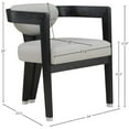 thumbnail image 3 of Meridian Furniture Carlyle Grey Dining Chair, 3 of 8