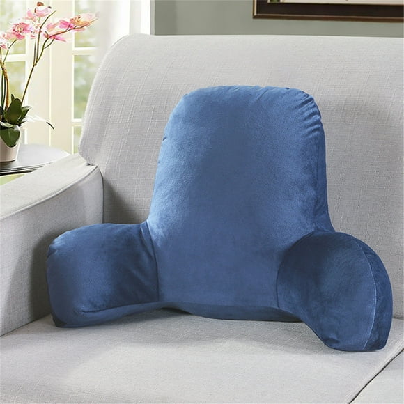 SMihono Plush Big Backrest Reading Rest Lumbar Support Chair Cushion with Arms