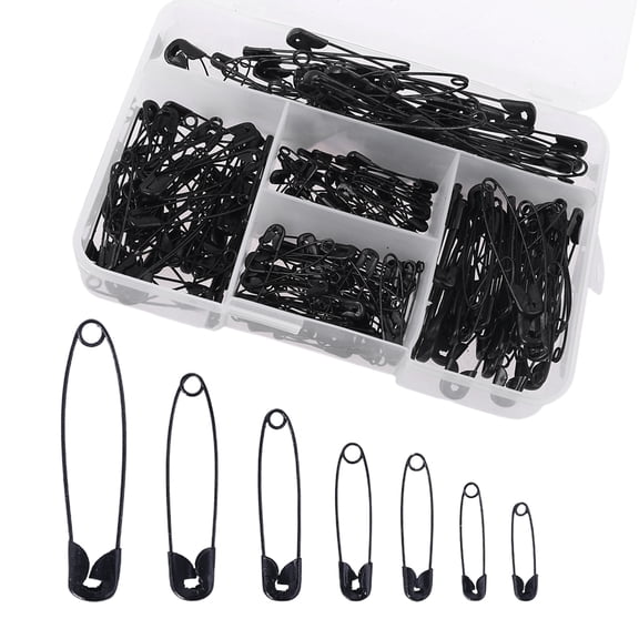 350pcs Assorted Size Safety Pins Metal Clips Brooch DIY Sewing Tools Apparel Accessories for Clothing Craft
