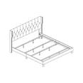 thumbnail image 3 of Navy Blue Velvet Panel Bed with Tufted Headboard in Eastern King, 3 of 3