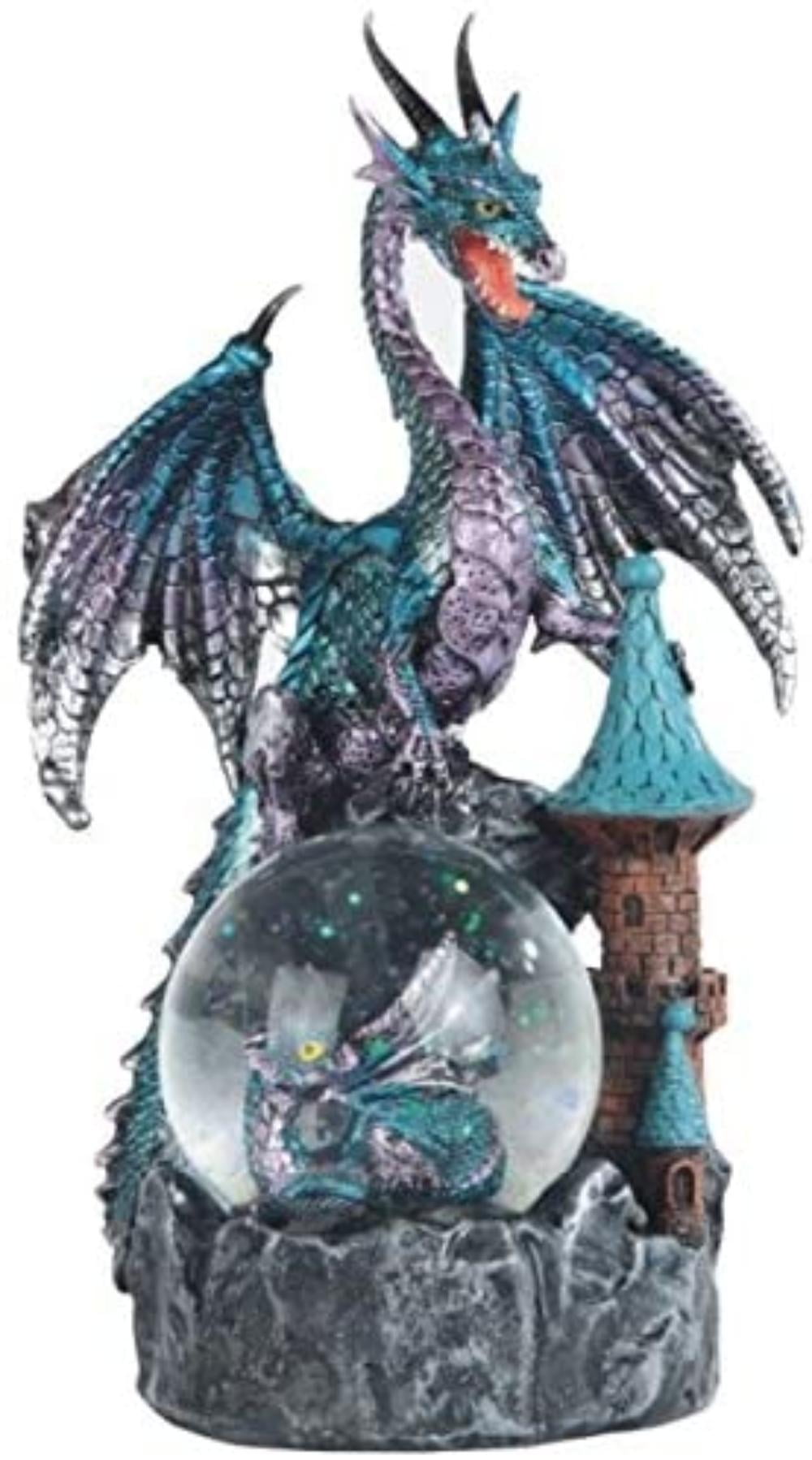 Chen Imports SS-G-71469 Blue Baby Dragon in Eggshell with Gem Figurine George S 4.5 Chen Imports SS-G-71469 Blue Baby Dragon in Eggshell with Gem Figurine George S 4.5