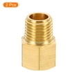 thumbnail image 3 of Adaptador reductor hexagonal de latón macho 1/4 NPT x hembra 1/4 NPT, paquete de 2, 3 of 5