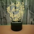 thumbnail image 5 of Qinwei LOVE 3D Night Light with Remote Control Smart Touch 3D Illusion LED Lamp for Party Dating Wedding Anniversary --- Black Seat, 5 of 5