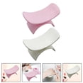 thumbnail image 1 of 2pcs Nail Armrest Cushion Nail Art Accessories Pink and White Macarena Cojín reposabrazos para uñas, 1 of 8