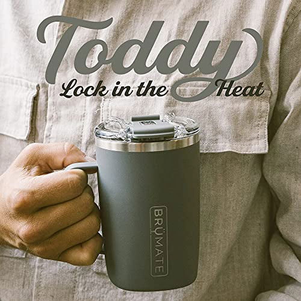 BrüMate Toddy - 16oz 100% Leak Proof Insulated Coffee Mug with Handle & Lid  - Stainless Steel Coffee Travel Mug - Double Walled Coffee Cup (Dark Aura)  