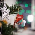 thumbnail image 4 of Twinkseal Easy to Hang Christmas Ornament Double-sided Printed Christmas Tree Pendant Priest Realistic Bird Decor with Letter Print Tag Hanging for Christmas, 4 of 8