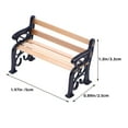 thumbnail image 2 of WHAMVOX 2 Pcs Mini Banc de Jardin Parc pour Projets DIY avec Matériau, 2 of 8