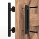 thumbnail image 2 of Herrajes para puertas corredizas de granero de 30 cm, con tirador de dedo empotrado, kit de tirador y tirador empotrado para puertas de granero de garaje y gabinetes., 2 of 5