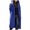 Blue, variant on Vedolay Women's Coat Womens Oversized Casual Distresse Mid Long Casual Jacket Casual Coats, L